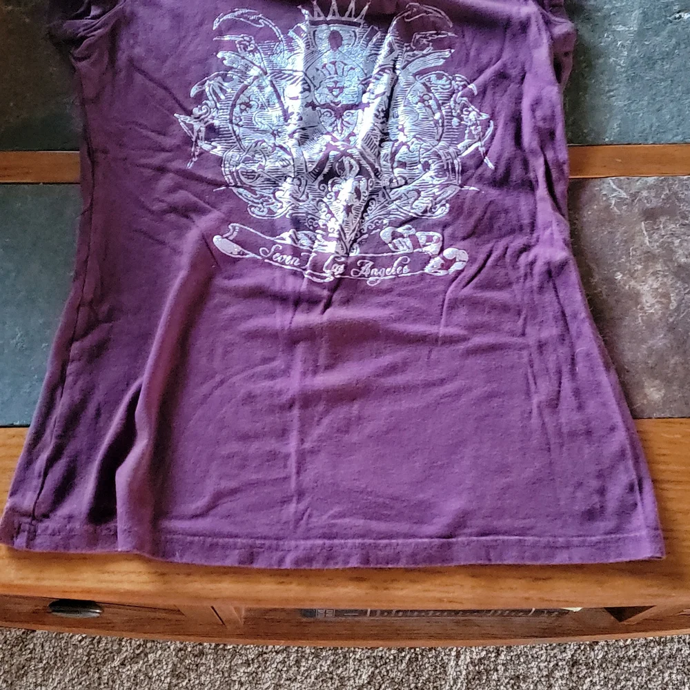 Burgundy Seven7 Los Angeles Shirt - Picture 7 of 8